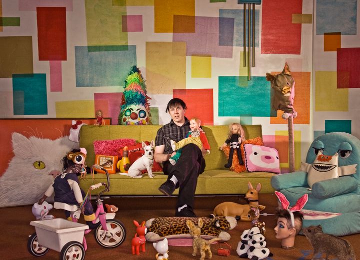 <p>Novick and a few of his favorite things</p>