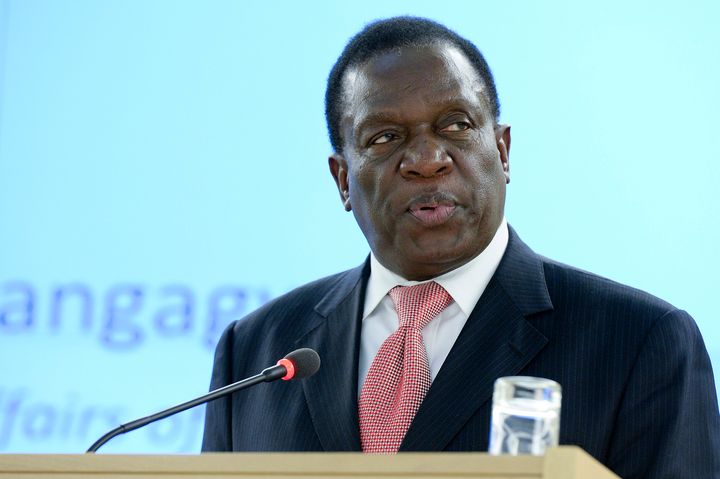 Emmerson D. Mnangagwa, Minister of Justice, Legal and Parliamentary Affairs of Zimbabwe during High Level Segment of the 25th Session of the Human Rights Council. 5 March 2014. Used under the Attribution-NonCommercial-NoDerivs 2.0 Generic (CC BY-NC-ND 2.0). 