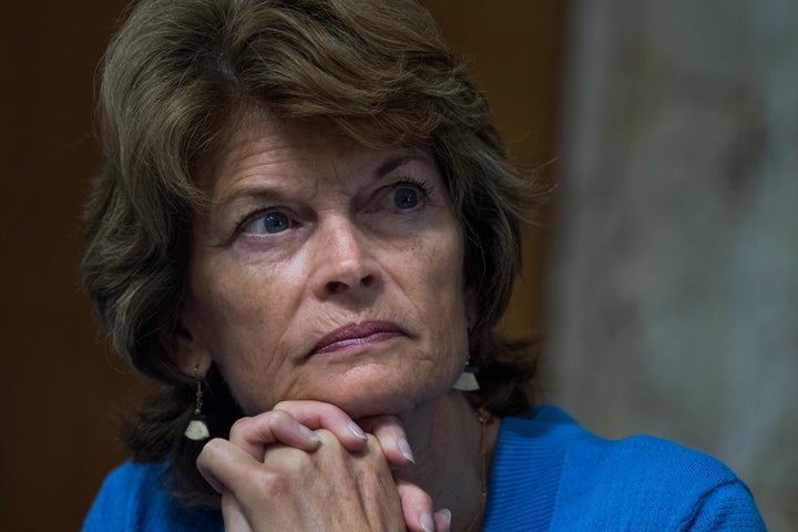 Sen. Lisa Murkowski (R-Alaska) oversees a Senate committee hearing, June 20, 2017.