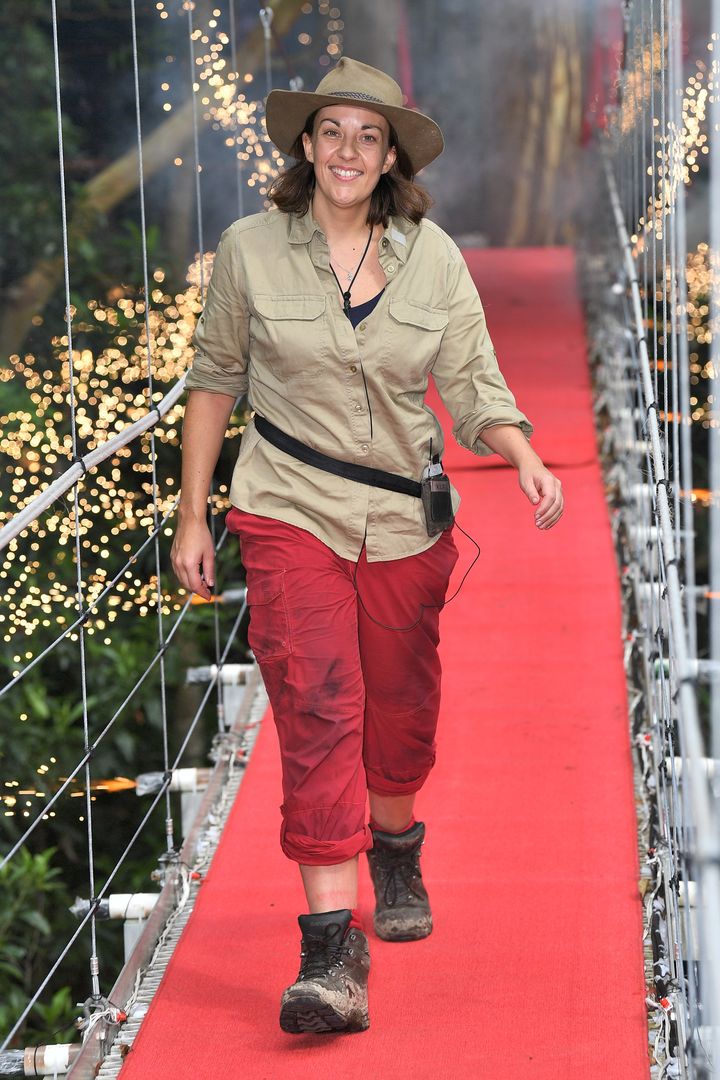 Kezia was the second celebrity to leave the jungle 