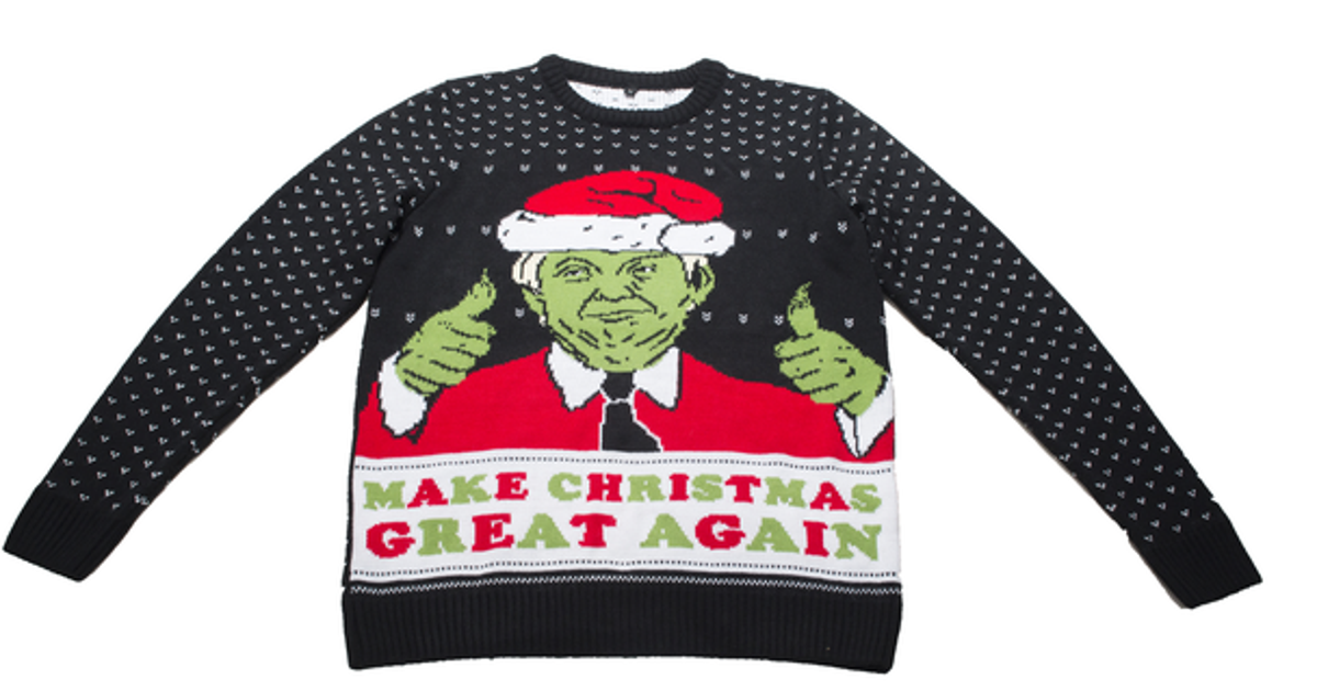 This Trump Christmas Jumper Promises To Make The Festive Season Great Again And Raise Money For Charity Huffpost Uk