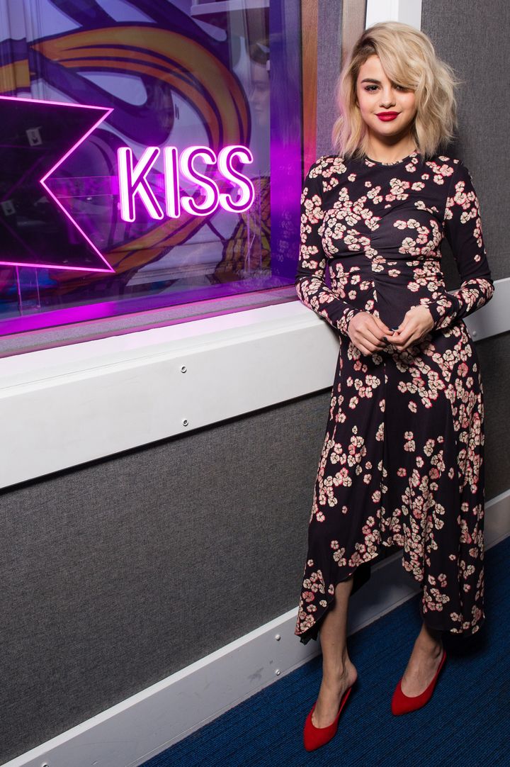 Gomez at KISS FM's studios on Dec. 4.