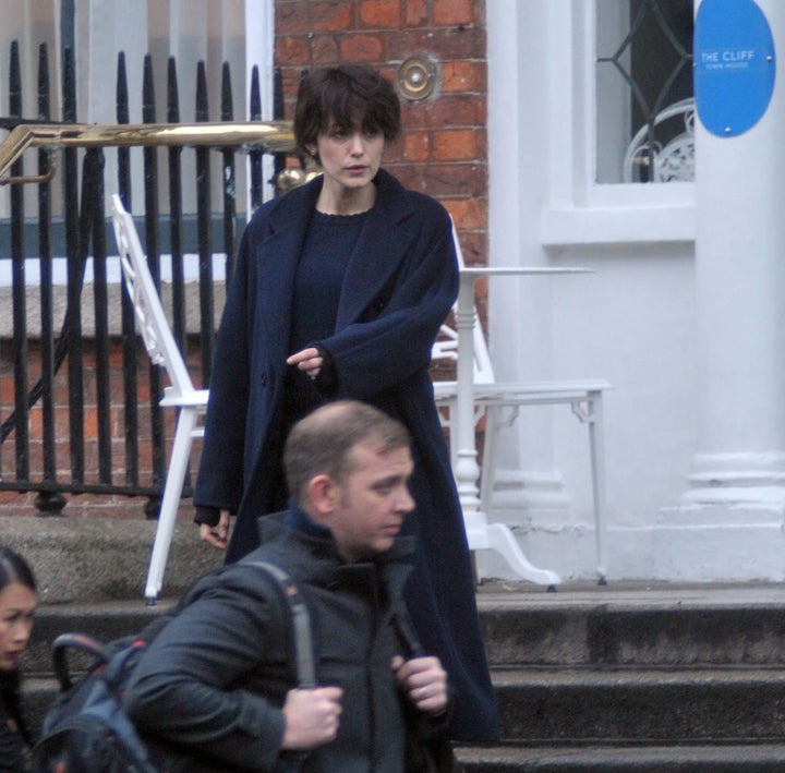 Lively filming in Dublin, Ireland, on Sunday, Dec. 3.