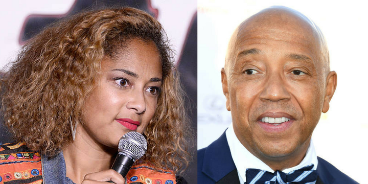 Amanda Seales said Russell Simmons asked her an inappropriate question during a business meeting.