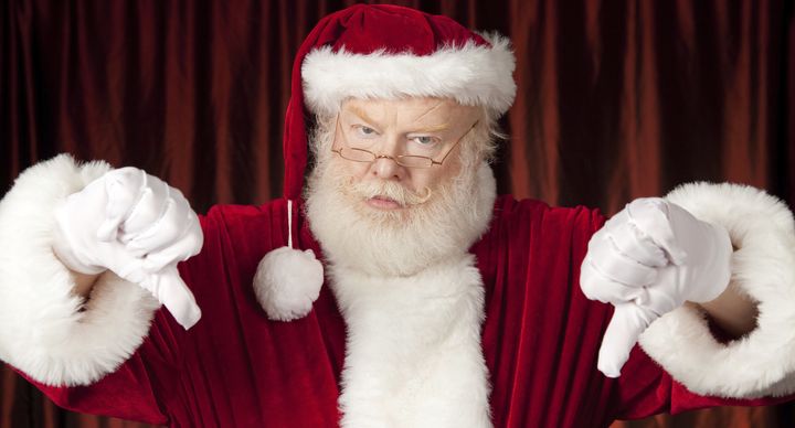Santa says pastor David Grisham is definitely on the naughty list this year.