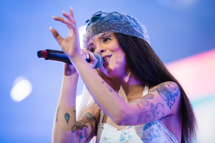 Melanie Martinez performs during Lollapalooza Brazil in 2017. 