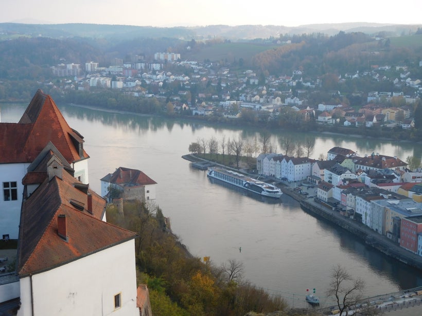 <strong>Danube on left, Inn on right (Ilz behind castle hill)</strong>