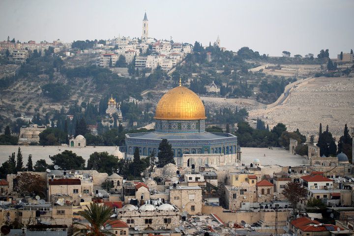<p>The Dome of the Rock shines in Jerusalem’s Old City.</p>