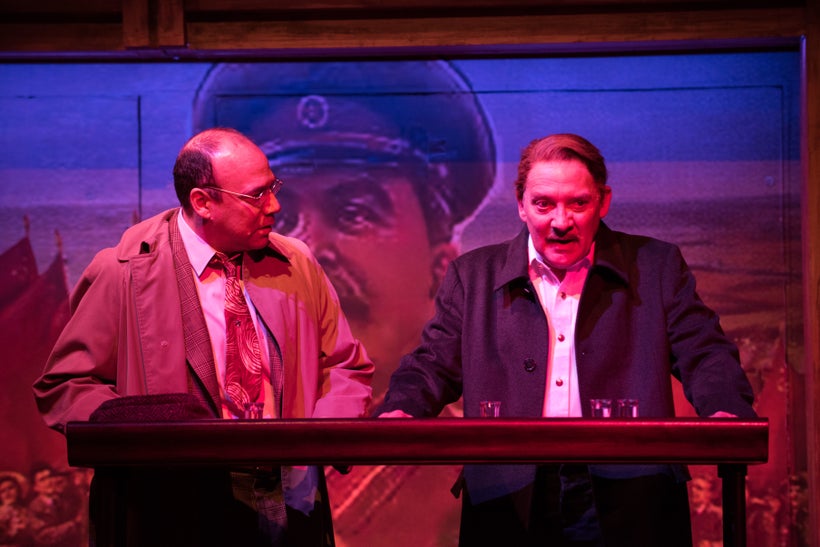 Danny Burstein and Zach Grenier in <em>Describe the Night</em>