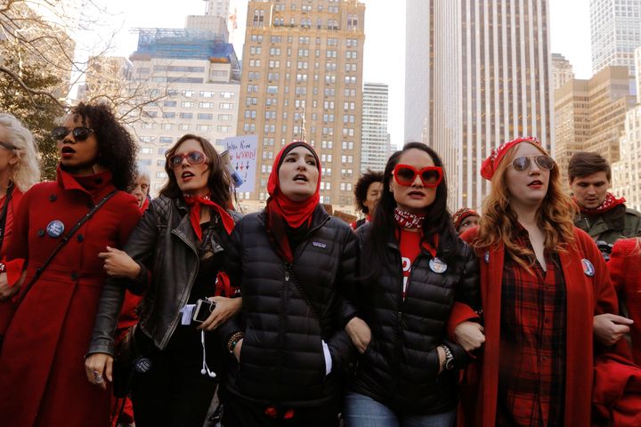 March 8, 2017, saw a "Day Without A Woman" march on International Women's Day in New York City.