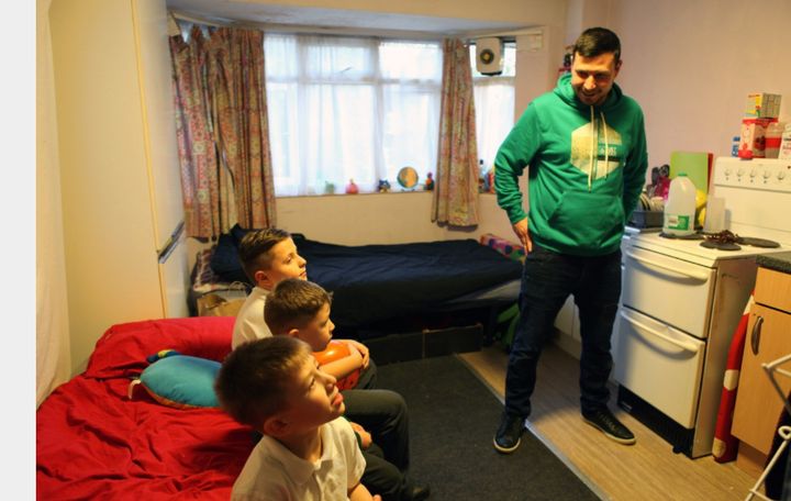 Families placed into emergency B&Bs and hostels often live in a single room, with parents sharing the bed with children, the Shelter report found