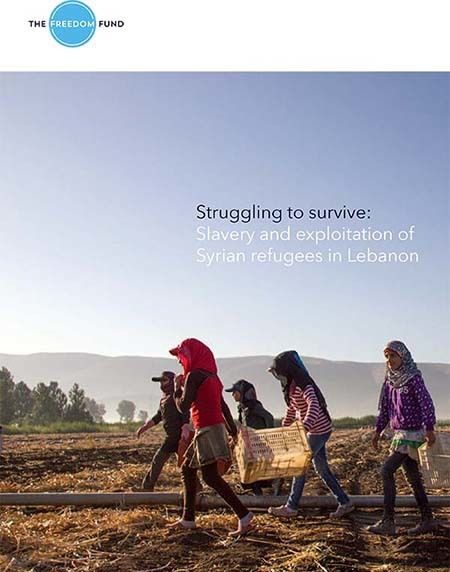 Screen shot of The Freedom Fund Lebanon Report