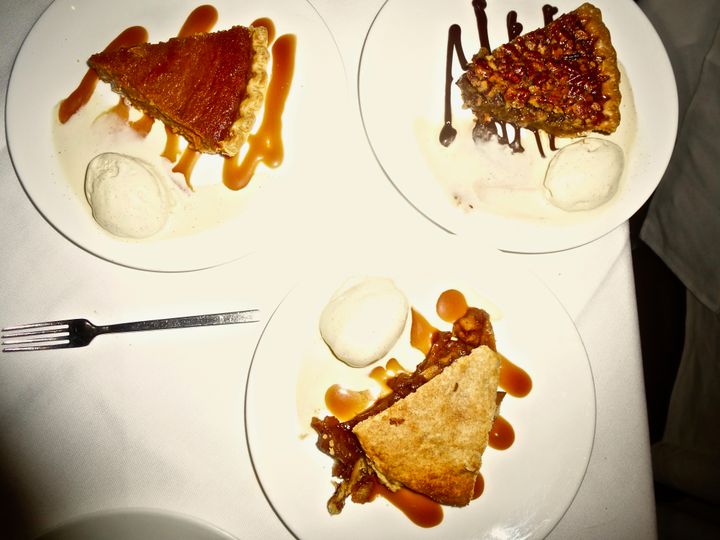 During the holidays especially, folks gather at the friendly Red, The Steakhouse for special desserts like: Sweet Potato, Apple and Pecan Pie. 