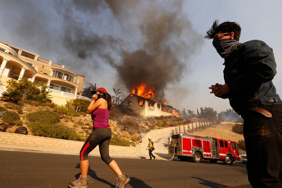 Dramatic Images From Devastating Southern California Wildfires