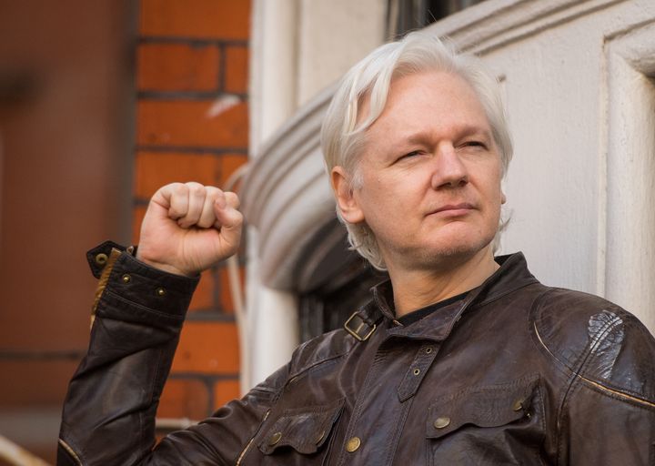 Julian Assange, who was wanted on two sexual assault charges in Sweden.