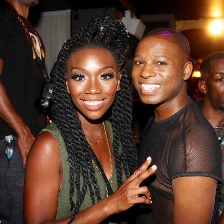 <p>Vaughn Alvarez and Brandy Norwood</p>