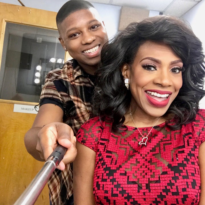 <p>Vaughn Alvarez with client Sheryl Lee Ralph</p>