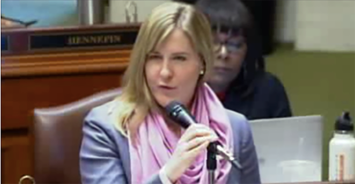 Melissa Hortman called out her white male colleagues in the Minnesota state House for failing to show up for speeches by women of color.