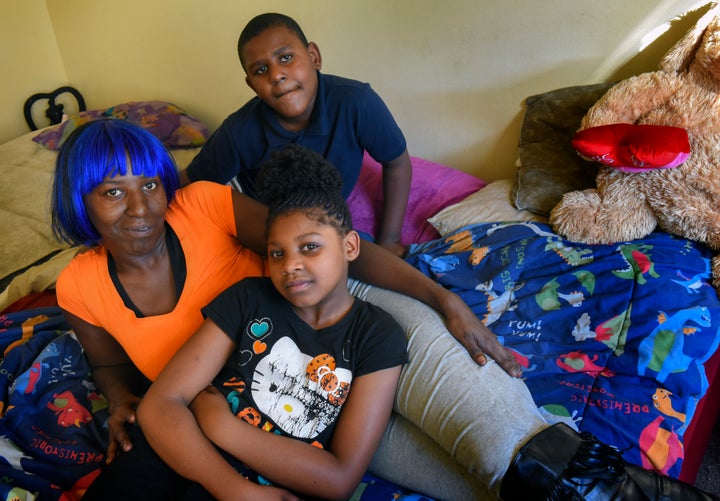 <p>“Living with people that got asthma — it’s really scary,” said Darlene Summerville, here with son Keyonta and daughter Ka-niya.</p>