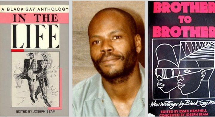 Joseph Beam, with the original covers of In The Life & Brother To Brother