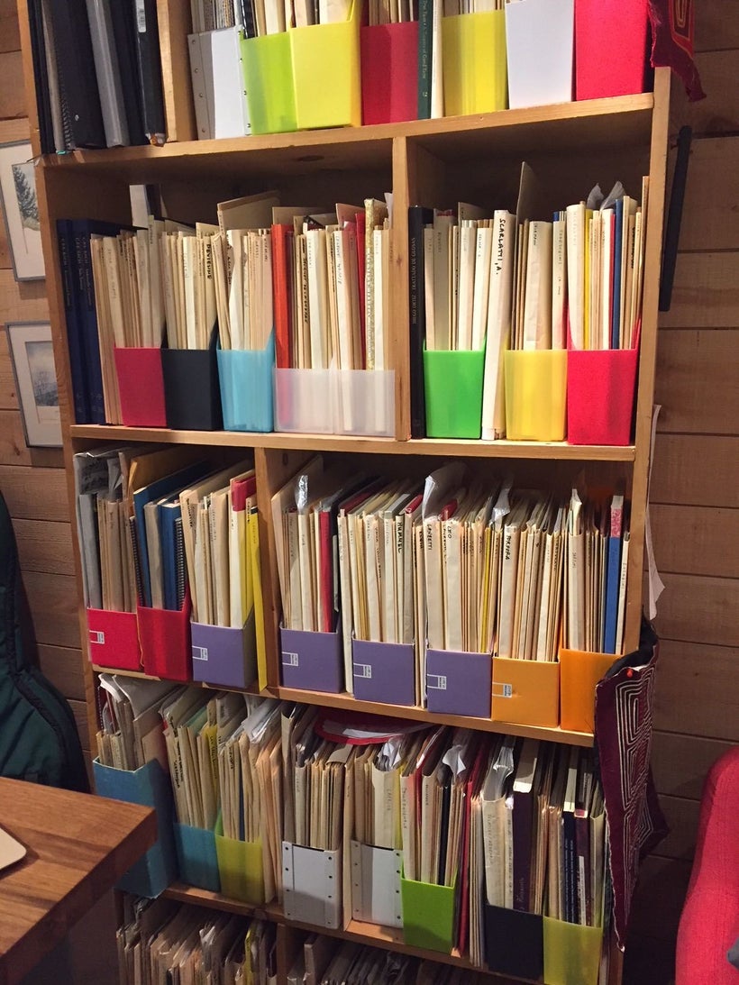 Elinor Frey’s sheet music library