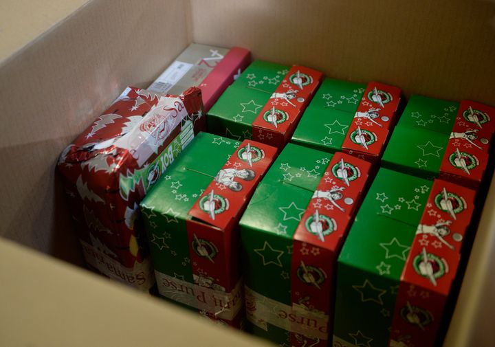 Operation Christmas Child shoe boxes 