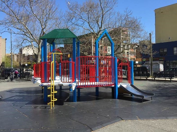 <p><em>The completed BWK project at the Willoughby Playground in Bedford-Stuyvesant, Brooklyn</em> </p>