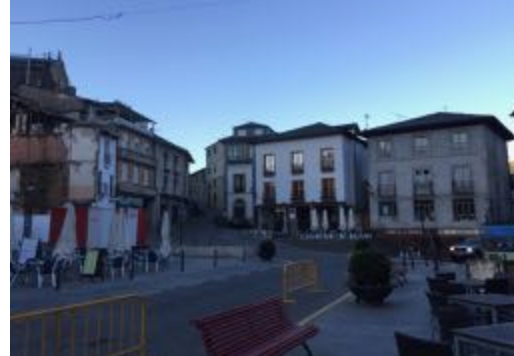 Barren streets in Villafranca on my morning runs.