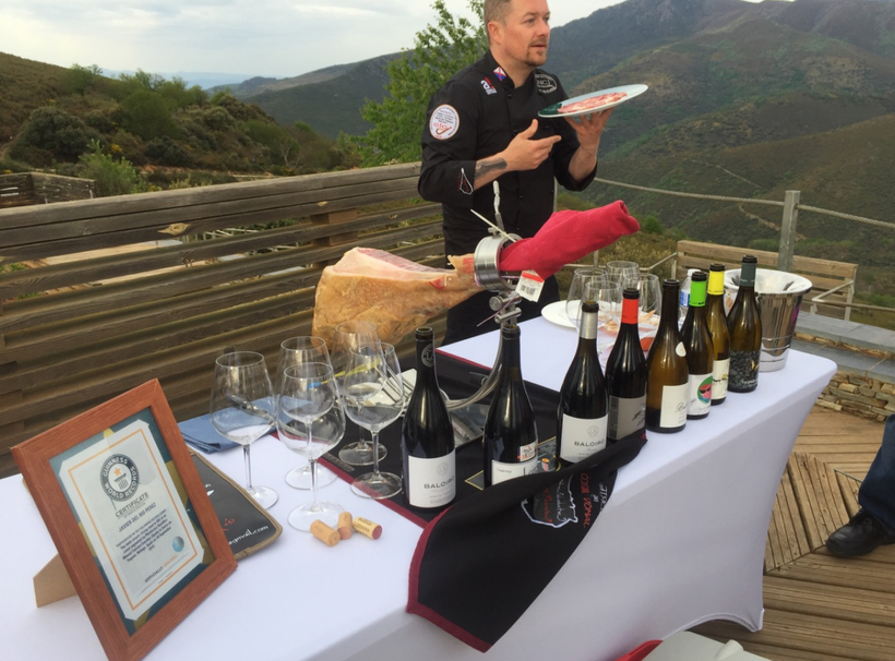 <em>View from Las Médulas, wine tasting with certified</em> <a rel="nofollow" href="https://www.jamon.com/all-about-jamon.htm