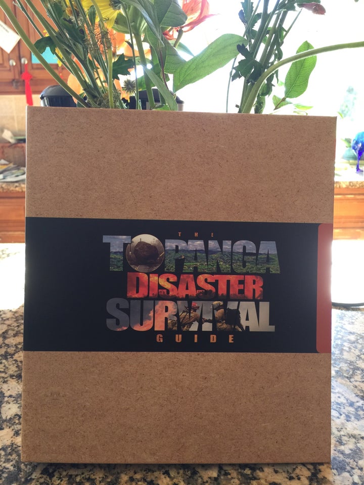 This is the Topanga Disaster Survival Guide, delivered to every home in Topanga. We just call it "the Bible." 