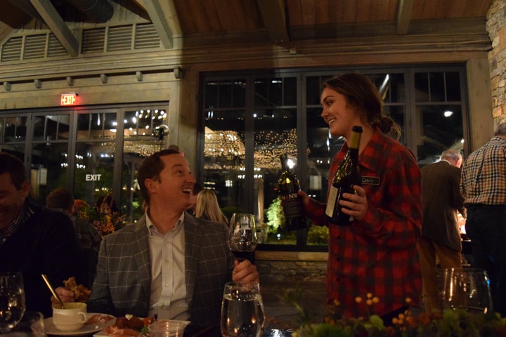 <p>excellent wines and excellent service at the 2017 Highlands Food & Wine festival</p>