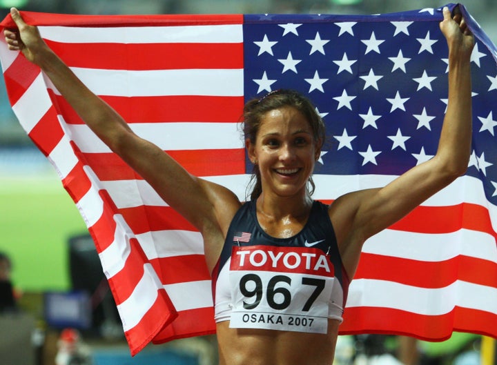 Long-distance runner Kara Goucher thinks Americans need to look at themselves before they crow over others being caught cheating.