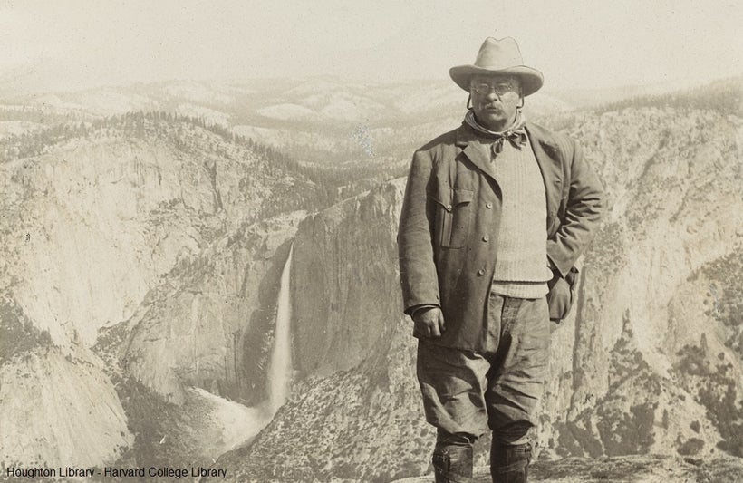 <em>President Theodore Roosevelt, America's 26th president, at Yellowstone National Park. </em>