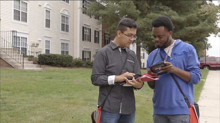 Canvassers prepare to talk with voters ahead of the November elections in Virginia.