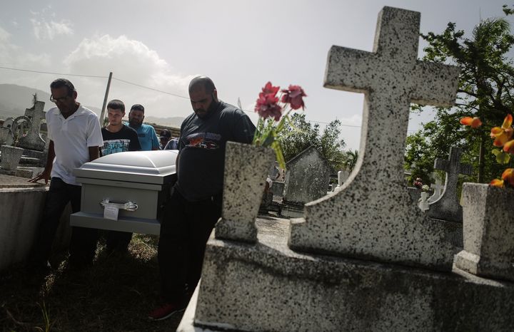 The Puerto Rican government's official Hurricane Maria death toll stands at 62.