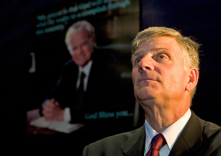 Franklin Graham is the son of the famous evangelist, Billy Graham.