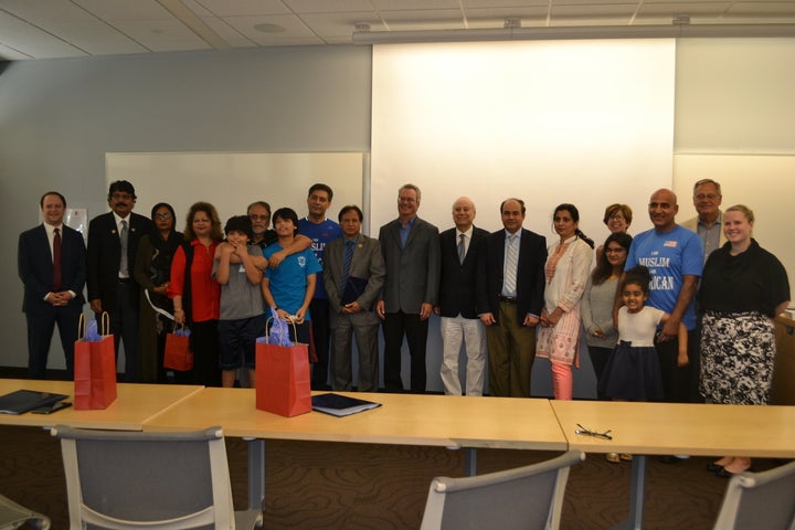 The Cholistan Development Council gathers with their American hosts, including, in the center from left, Dr. Zulfiqar Kazmi,