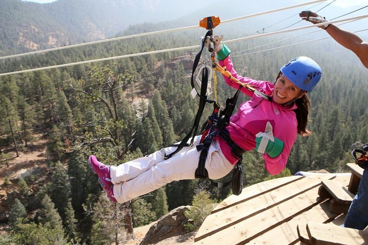 Go zip-lining or just enjoy the fall colors at Seven Falls, accessible via the Broadmoor Hotel.