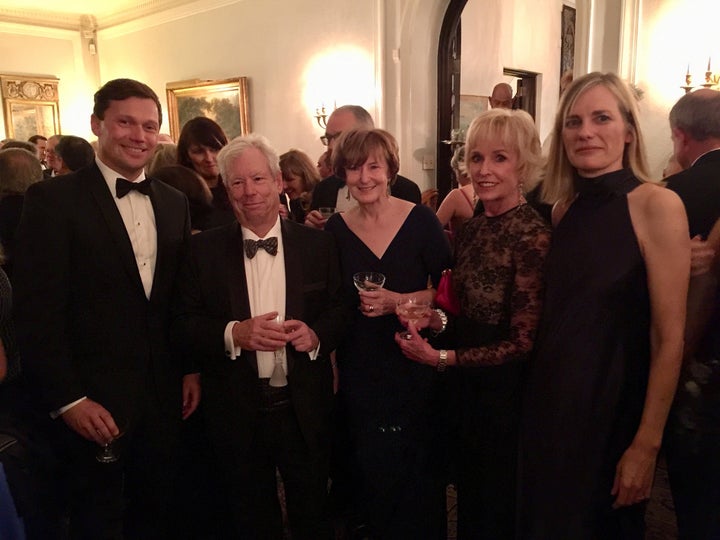 H.E. Lars Gert Lose, Denmark, Economics Laureate Richard Thaler and Dr. Thaler, Coach Kathy Kemper, Ulla Ronberg, spouse of Danish Ambassador.