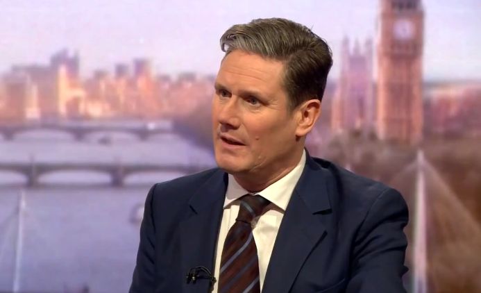 Sir Keir Starmer on the Andrew Marr Show