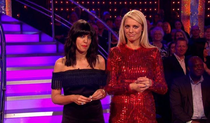 Tess Daly and Claudia Winkleman joked about Mollie and AJ
