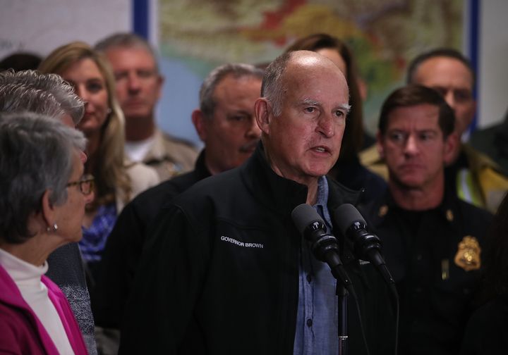 Gov. Jerry Brown urged people to "do more, not less" to help eliminate the effects of climate change.