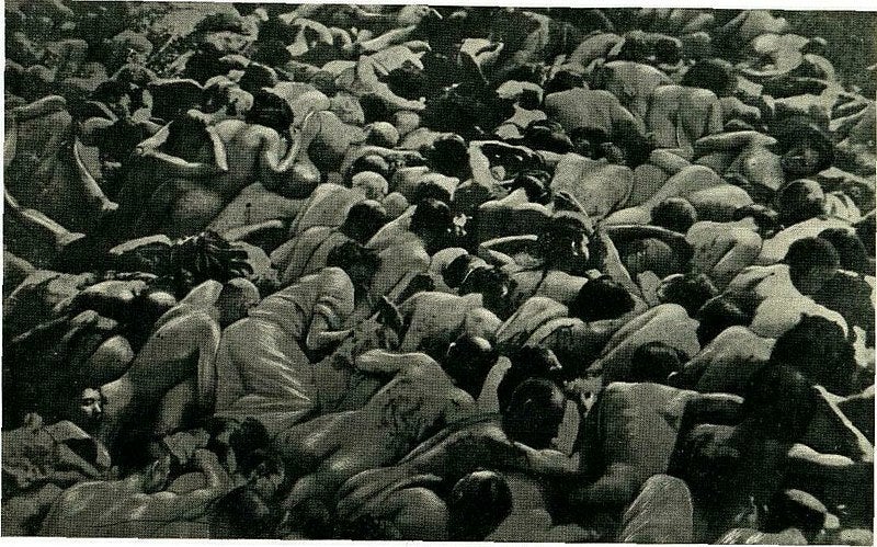 Nazi Holocaust by bullets Jewish mass grave near Zolochov, West Ukraine