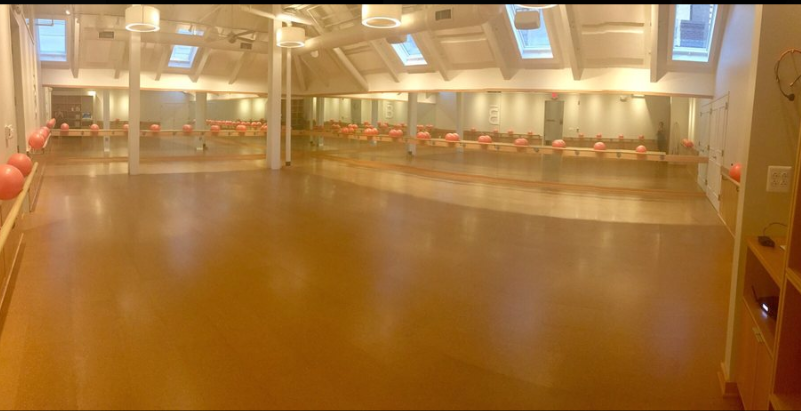 They have two studio like this. This photo is of the larger studio, which they use for larger classes so you have plenty of r