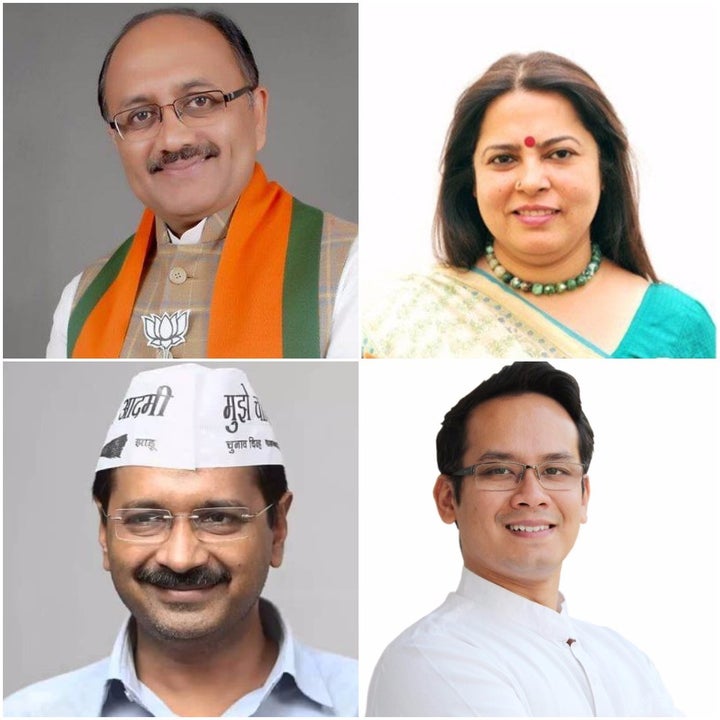 <p>(Clockwise) Mr. Siddharth Nath Singh, Mrs. Meenakshi Lekhi, Mr. Gaurav Gogoi, Mr. Arvind Kejriwal</p>