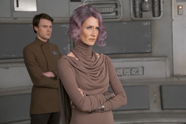 Laura Dern is Amilyn Holdo in <em>Star Wars: The Last Jedi </em>