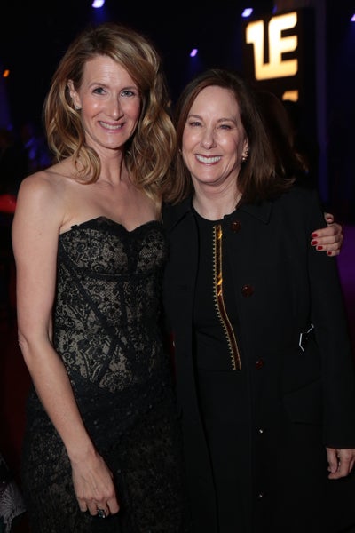Laura Dern and Kathleen Kennedy attend the after party for the world premiere of <em>Star Wars: The Last Jedi</em>