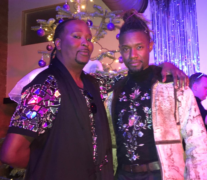 <p>Jack Mizrahi, mother of the house of Mizrahi and Twiggy Pucci Garcon, mother of the house of Garcon, came to London, England to participate in the Slay Bell Vogue Ball. </p>