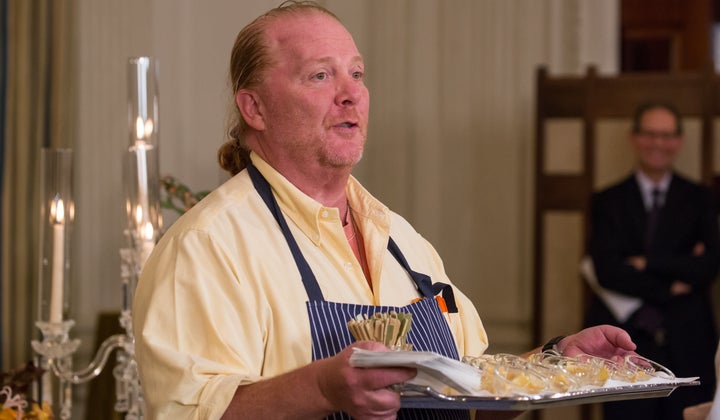 Mario Batali in the White House in 2016.