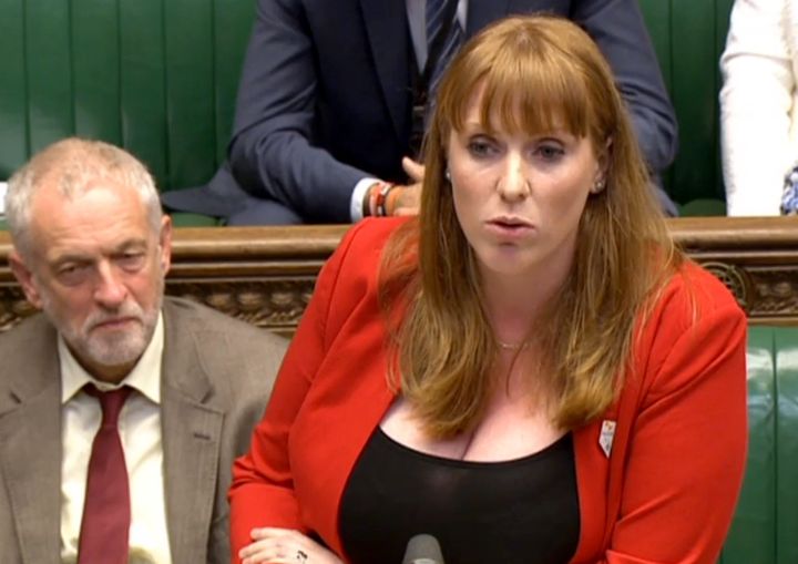 Shadow Education Secretary Angela Rayner in the House of Commons